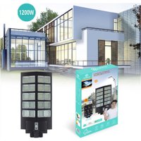 Trade Shop - led strassenleuchte 1200W solarpanel dämmerungssensor IP67 LED-8472 - von TRADE SHOP TRAESIO