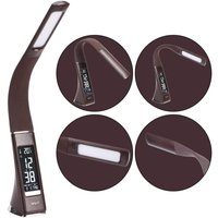 Trade Shop Traesio - Trade Shop - LED-Tischlampe, LED-Licht, 3 Stufen, 7 w, Augenschutz, flexible Uhr - von TRADE SHOP TRAESIO