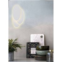 Trade Shop Traesio - Trade Shop - LED-Wandleuchte 3 ovale Nachttischlampe abat jour 12W Licht 6500K 3000K 4000K E33 - von TRADE SHOP TRAESIO