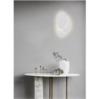 Trade Shop - LED-Wandleuchte 3 ovale Nachttischlampe abat jour 12W Licht 6500K 3000K 4000K E33 - von TRADE SHOP TRAESIO