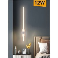 Trade Shop Traesio - Trade Shop - led Wandleuchte 12 Watt Langes Rohr Modernes Weiß Kalt Warm Natur Licht E80 - Trade Shop Traesio - Trade Shop - led Wandleuchte 12 Watt Langes Rohr Modernes Weiß Kalt Warm Natur Licht E80 - von TRADE SHOP TRAESIO