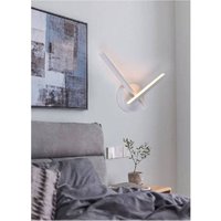 Trade Shop Traesio - Trade Shop - LED-Wandleuchte 6 w 2 gekreuzte Arme modernes Licht 3000K 4000K 6500K E67-B - von TRADE SHOP TRAESIO