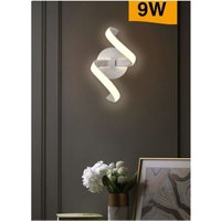 Trade Shop Traesio - Trade Shop - led Wandleuchte 9 Watt Spirale Curve natürliches Licht kalt warm E58 weiß - Trade Shop Traesio - Trade Shop - led Wandleuchte 9 Watt Spirale Curve natürliches Licht kalt warm E58 weiß - von TRADE SHOP TRAESIO