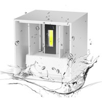Trade Shop - led-würfel-wandlampe 12W 1500LM einstellbares licht nach unten IP65 - von TRADE SHOP TRAESIO