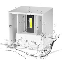 Trade Shop Traesio - Trade Shop - led würfel wandleuchte weiss 5W 750LMN einstellbares licht updown IP65 - von TRADE SHOP TRAESIO