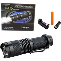 Trade Shop Traesio - Trade Shop - mini taschenlampe wasserdicht led lampe cree wiederaufladbar weisses licht zoom 5000 lm - von TRADE SHOP TRAESIO