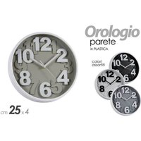 Trade Shop Traesio - Trade Shop - moderne runde wanduhr 25X4CM farblich sortiert kunststoff 805530 - Trade Shop Traesio - Trade Shop - moderne runde wanduhr 25X4CM farblich sortiert kunststoff 805530 - von TRADE SHOP TRAESIO