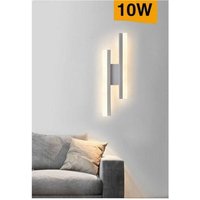 Trade Shop - moderne wandleuchte 10W abat jour tischleuchte weiss 6500K 4000K 3000K E87B - von TRADE SHOP TRAESIO