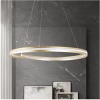 Trade Shop - moderner led-halbrunder kronleuchter 100W pendelleuchte 6500K 70CM gold 33443 - Trade Shop - moderner led-halbrunder kronleuchter 100W pendelleuchte 6500K 70CM gold 33443 - von TRADE SHOP TRAESIO