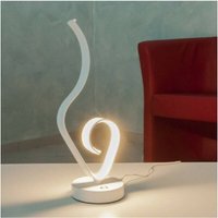 Trade Shop Traesio - Trade Shop - modernes design wave nachtleuchte 10 w tischlampe abatjour 39X15 licht - von TRADE SHOP TRAESIO