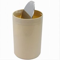 Trade Shop Traesio - Trade Shop - pattumiera cestino secchio rifiuti beige arredo bagno coperchio basculante 79885 - von TRADE SHOP TRAESIO
