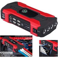 Trade Shop Traesio - Trade Shop - multifunktionale autostarter springen externe batterie taschenlampe 15000MA Q-D1030 - von TRADE SHOP TRAESIO
