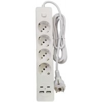 Trade Shop - multipresa 4 posten mit 2 usb-a ausforderungen + 2 usb-c usb-c interruttor - Trade Shop - multipresa 4 posten mit 2 usb-a ausforderungen + 2 usb-c usb-c interruttor - von TRADE SHOP TRAESIO