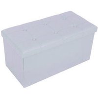 Trade Shop Traesio - Trade Shop - pouf box rechteckig kunstleder truhe fusshocker farbe - Weiß Trade Shop Traesio - Trade Shop - pouf box rechteckig kunstleder truhe fusshocker farbe - Weiß von TRADE SHOP TRAESIO