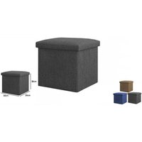 Trade Shop Traesio - Trade Shop - pouff puff pouf gepolsterter behälter mit stoffsitz 30 x 30 x 30CM 69584 - von TRADE SHOP TRAESIO