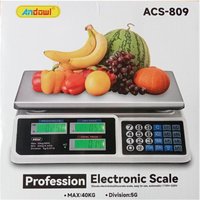 Trade Shop Traesio - Trade Shop - professionelle elektronische digitale küchenwaage max. 40KG ACS-809 - von TRADE SHOP TRAESIO