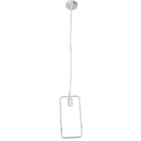 Trade Shop Traesio - Trade Shop - rechteckige aufhängung deckenleuchter moderne lampe E27 B35-Q befestigung - Weiß von TRADE SHOP TRAESIO