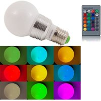 Trade Shop Traesio - Trade Shop - lampada rgb led 220V E27 faretto spot light 3 watt mit telecomand lampadina - von TRADE SHOP TRAESIO