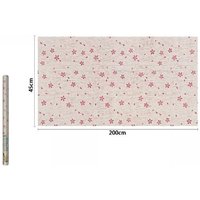 Trade Shop Traesio - Trade Shop - PVC-Klebefolie, Rolle, rosa Blumen, 45 cm x 2 m, Möbel, Schubladen, Zuhause, 71218 - von TRADE SHOP TRAESIO