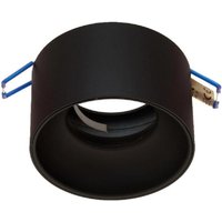Trade Shop Traesio - Trade Shop - runder einbau-spotlight-halter 70MM gipskarton-deckenleuchte led-lampen GU10 GU5.3 - Schwarz von TRADE SHOP TRAESIO