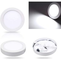 Trade Shop Traesio - Trade Shop - Runde oder quadratische LED-Deckenleuchte für Oberflächenpaneel, 25 w, warm/kalt, Natur - Rund von TRADE SHOP TRAESIO