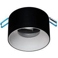 Trade Shop Traesio - Trade Shop - schwarz weiss runde spotlight-halterung einbau 70MM deckenleuchte led-lampen GU10 GU5.3 - Trade Shop Traesio - Trade Shop - schwarz weiss runde spotlight-halterung einbau 70MM deckenleuchte led-lampen GU10 GU5.3 - von TRADE SHOP TRAESIO