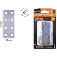 Trade Shop Traesio - Trade Shop - 4er-Set Plattengelenkplatte 77x30x2 mm mit beweglichen Schrauben 57138 - Trade Shop Traesio - Trade Shop - 4er-Set Plattengelenkplatte 77x30x2 mm mit beweglichen Schrauben 57138 - von TRADE SHOP TRAESIO