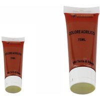 Trade Shop Traesio - Trade Shop - set 6-TEILIGES acrylfarben-paket farbe erde siena tube 75ML 07487 - von TRADE SHOP TRAESIO