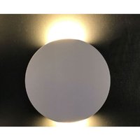 Trade Shop - schlanke runde wandlampe mit doppelter lichtaustrittung 6W licht 6500K 4000K 3000K XC-9045 - von TRADE SHOP TRAESIO