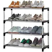 Trade Shop Traesio - Trade Shop - schuhschrank platzsparend mehrzweck 4 regale stapelbar aus metall 60X30X55CM - Trade Shop Traesio - Trade Shop - schuhschrank platzsparend mehrzweck 4 regale stapelbar aus metall 60X30X55CM - von TRADE SHOP TRAESIO