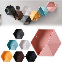 Trade Shop Traesio - Trade Shop - sechseckiges geometrisches wandregal 27X23X7CM mod - von TRADE SHOP TRAESIO