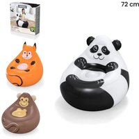 Trade Shop Traesio - Trade Shop - sessel aufblasbarer sessel design tiere panda affe fuchs 72 cm 75116 - von TRADE SHOP TRAESIO