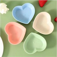 Trade Shop Traesio - Trade Shop - set 10 piacts piatto forma di cuore relizable multifuning plastic cuisine - von TRADE SHOP TRAESIO