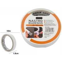 Trade Shop Traesio - Trade Shop - set 3 stück superstarkes doppelseitiges klebeband 1,8 cm x 10 meter 69820 - von TRADE SHOP TRAESIO