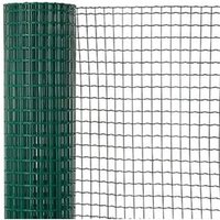 Trade Shop - set 3 stücke rolle grünes kunststoffnetz quadratische masche 10X10MM 0,5X5MT zaun 219380 - von TRADE SHOP TRAESIO