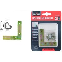 Trade Shop - set mit 4 v-förmigen eckenplatten 63X16X2MM mit schrauben für möbel 91228 - von TRADE SHOP TRAESIO