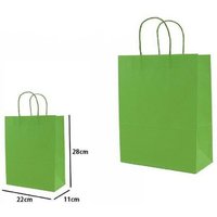 Trade Shop Traesio - Trade Shop - set mit 4 umschlägen geschenktüten papiertüten grüne farbe 28X22X11CM 68454 - von TRADE SHOP TRAESIO