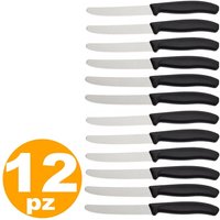 Trade Shop - set aus 12 küchenmesser aus edelstahl mit schwarzer griffbeschichtung - Trade Shop - set aus 12 küchenmesser aus edelstahl mit schwarzer griffbeschichtung - von TRADE SHOP TRAESIO