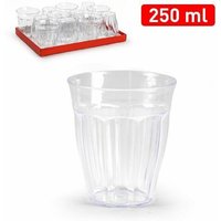 Trade Shop Traesio - Trade Shop - set mit 6 gläsern wasserglas aus transparentem kunststoff 250 ml 1138506 - Trade Shop Traesio - Trade Shop - set mit 6 gläsern wasserglas aus transparentem kunststoff 250 ml 1138506 - von TRADE SHOP TRAESIO