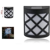 Trade Shop Traesio - Trade Shop - lampada di energia solare applique aus muro parete led 11 cm giardini 2003001 - von TRADE SHOP TRAESIO