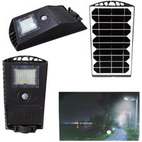 Trade Shop Traesio - Trade Shop - Straßenlaterne Solarstrahler 60 led smd Außenleuchte 30W Solarpanel - von TRADE SHOP TRAESIO