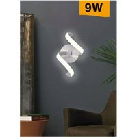 Trade Shop Traesio - Trade Shop - stilisierte wandlampe 9 w weisse spirale drei lichtfarben E58-B3C - von TRADE SHOP TRAESIO