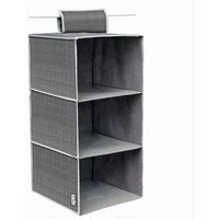 Trade Shop Traesio - Trade Shop - Stoff-Kleiderschrank-Organizer mit 3 platzsparenden Regalfächern 69701 - von TRADE SHOP TRAESIO