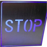 Trade Shop Traesio - Trade Shop - led-schild tisch mit stop-text schreibleuchte blau licht wand 1W - von TRADE SHOP TRAESIO