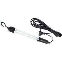 Trade Shop Traesio - Trade Shop - taschenlampe tragbare lampe 38 led rohr 220 8W haken kabel auto zigarettenanzünder steckdose - von TRADE SHOP TRAESIO