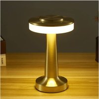 Trade Shop - tragbare led-schreibtischlampe 3 schatten licht touch usb wiederaufladbar Q-TL145 - von TRADE SHOP TRAESIO