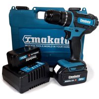 Trade Shop Traesio - Trade Shop - 36V lithium-akku-schlagbohrschrauber mit doppelakku + koffer - von TRADE SHOP TRAESIO
