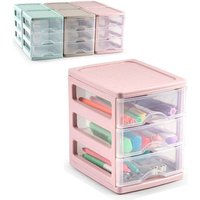 Trade Shop Traesio - Trade Shop - turia kunststoff-kommode 3 schubladen 13,5 x 17 x 17 cm verschiedene farben 112241A - Trade Shop Traesio - Trade Shop - turia kunststoff-kommode 3 schubladen 13,5 x 17 x 17 cm verschiedene farben 112241A - von TRADE SHOP TRAESIO