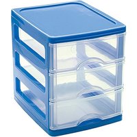 Trade Shop - turia kunststoff kommode 3 schubladen 13,5X17X17CM in verschiedenen farben 11224G9 - Trade Shop - turia kunststoff kommode 3 schubladen 13,5X17X17CM in verschiedenen farben 11224G9 - von TRADE SHOP TRAESIO