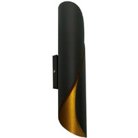 Trade Shop Traesio - Trade Shop - ultramoderne wandleuchte spiral-doppel-emissionslampe mit G9-E31-FASSUNG - Schwarz von TRADE SHOP TRAESIO